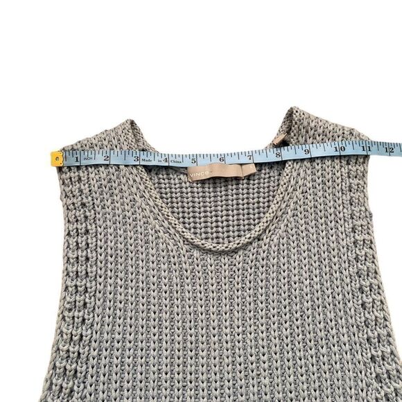 Vince Italian Waffle Knit Sweater Vest - Pale Blue Size XS - Picture 12 of 13